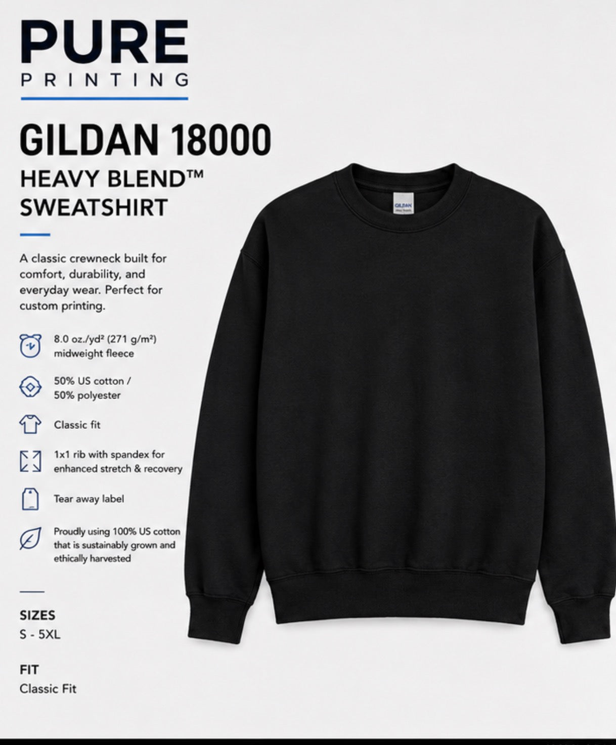 GILDAN SWEATSHIRTS 18000
