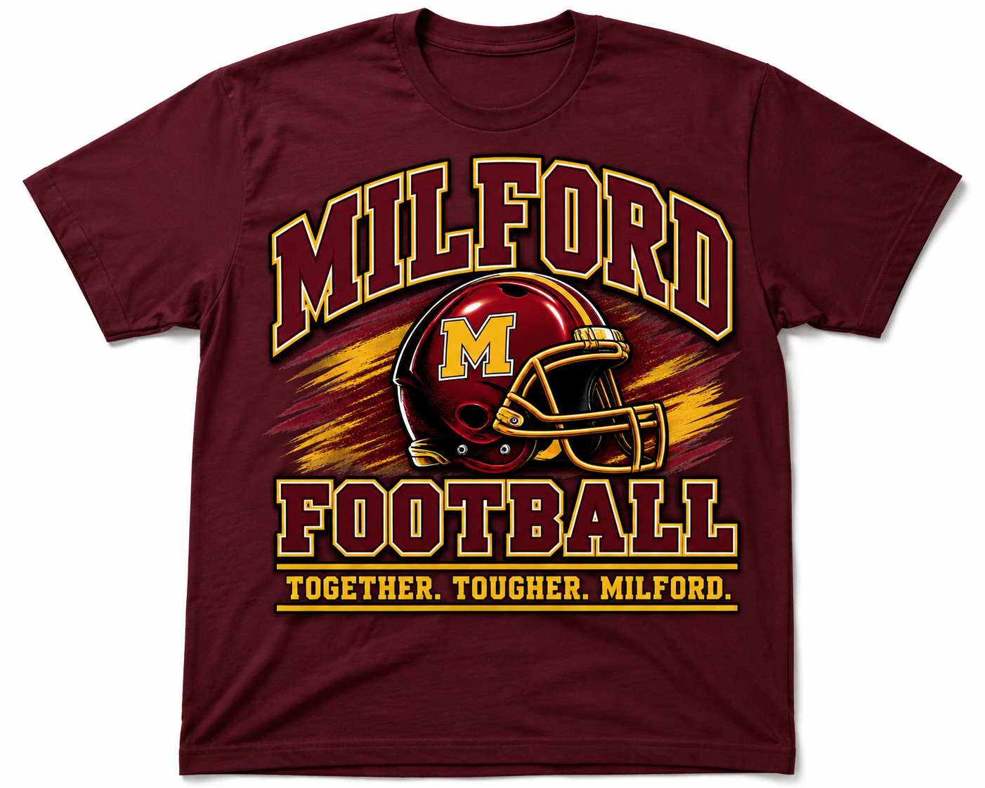 Milford Football Helmet Pride