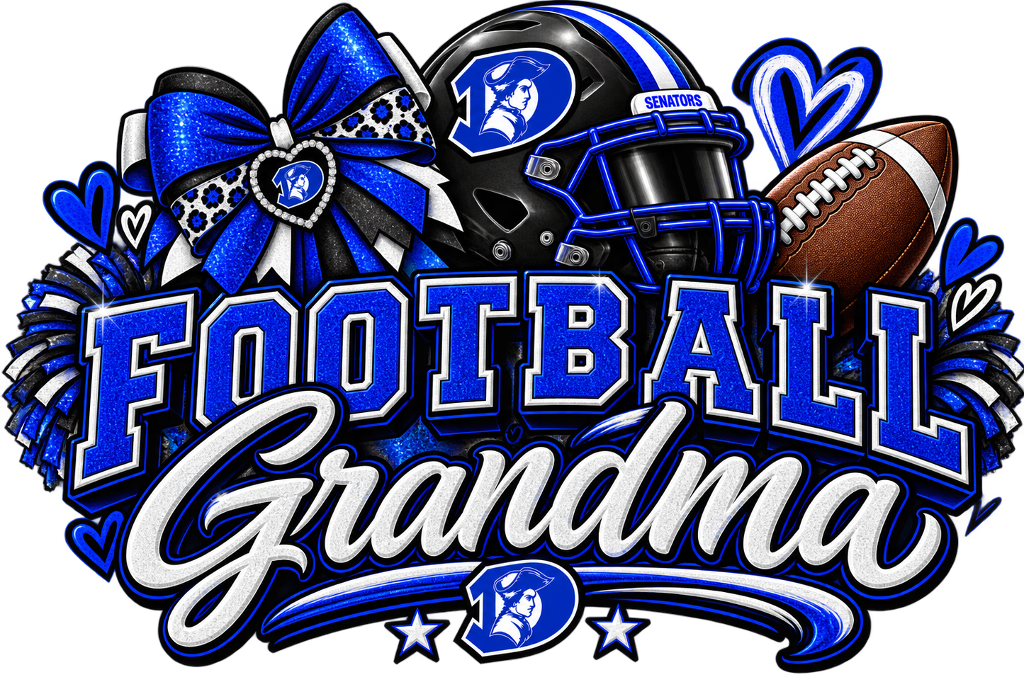 Proud Football Grandma